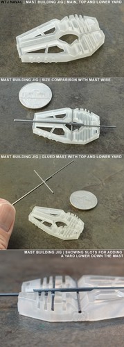 Mast jig for - mast, building