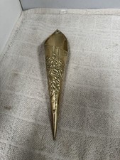 Vintage Brass Wall Pocket Cone