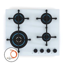 Gas Hob 4 Burner Glass Ceramic
