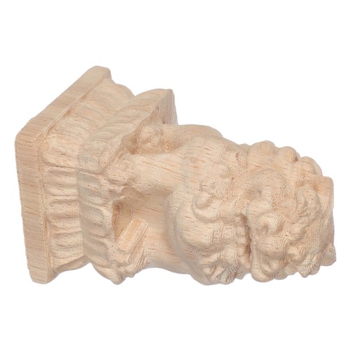 Wood carving lion - wood, pillar