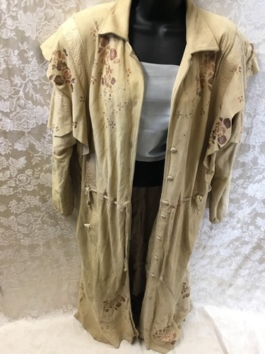 Buckskin coat maxi - buckskin, vintage