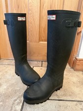 Hunter Neo-Galloway Made In Scotland Vintage Green Wellington Boots Size UK 7