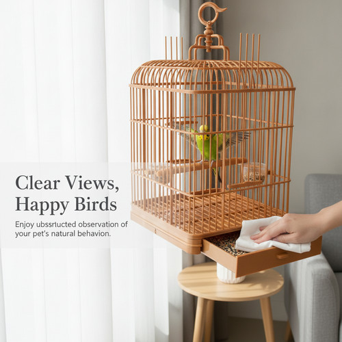 Domed plastic hanging bird - hanging,