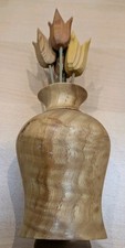 Attractive Wooden Vase With