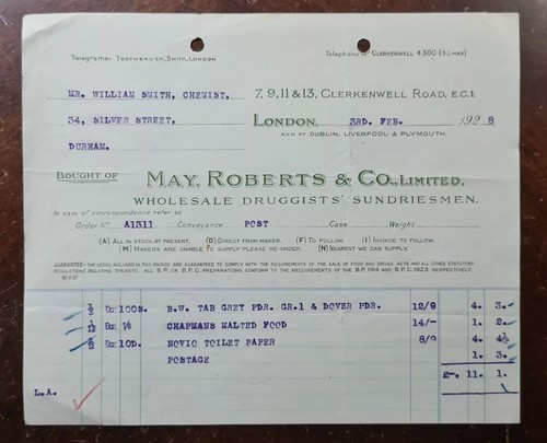 1928 may roberts co - 1928, &
