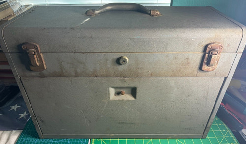 Vintage machinist tool - tool, chest