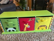 Teamson Hand Painted 3 Drawer Toy Box