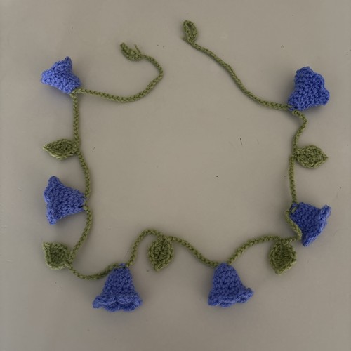 Crocheted spring bluebell and - crocheted,