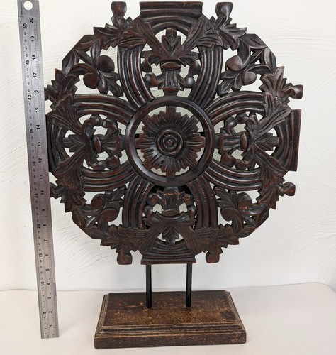 Vintage carved wooden - wooden, buddhist