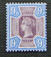 GB QV 1887-92 9d  Dull Purple