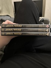 Star Wars Episodes 1 2 and 3 All Come with Manuals DVD Bundle Job Lot
