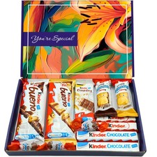 Kinder Chocolate Gift Box Hamper, Letter Box Friendly, Perfect for Presents