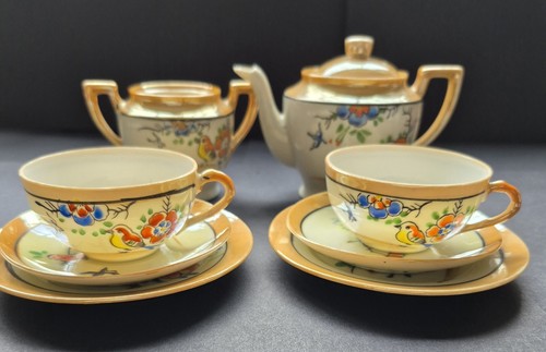 Japanese luster ware tea - japanese,