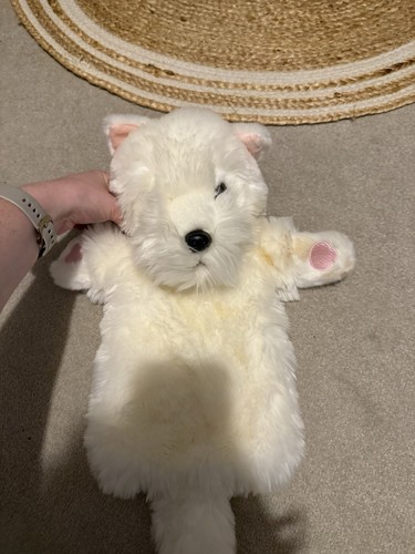 Westie dog hand puppet - westie,