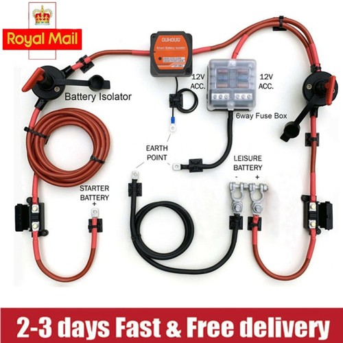 Split charge relay kit - relay,