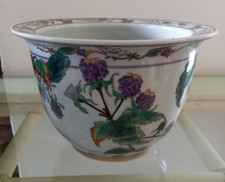 Large Vintage Planter by 'Linturn Trading' Chinese style Export Pot For Plants