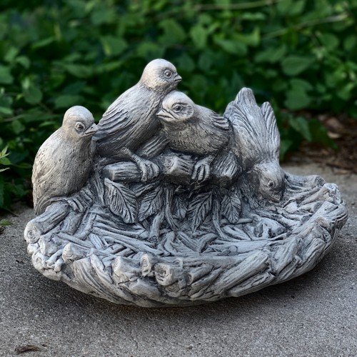 Unique bird feeder statue