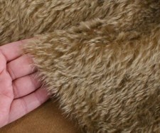 Mohair Fabric Teddy Bear German Helmbold 20mm Pile Gold Wheat 1/16, 1/8 & 1/4m