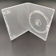 5 Genuine Clear Amaray Single DVD Cases 14mm Spine