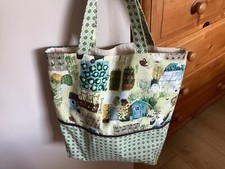 ALLOTMENT DESIGN TOTE BAG WITH KEY TAB