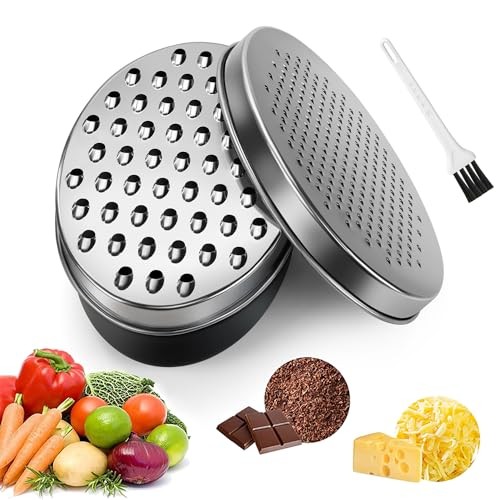 Cheese grater with container - with,