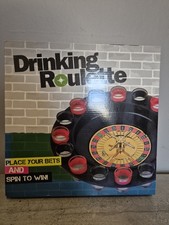 Adults Drinking Roulette Party Game Table with 16 Shot Glasses