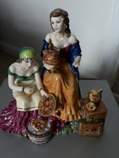 Royal Worcester Gypsy Figurine Sparkling Clean At Apple Bay Fair Certificate