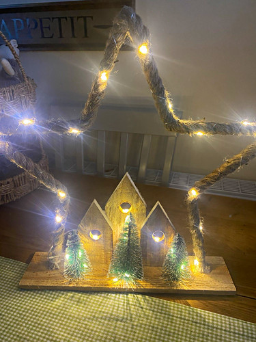 Light wooden christmas - wooden,