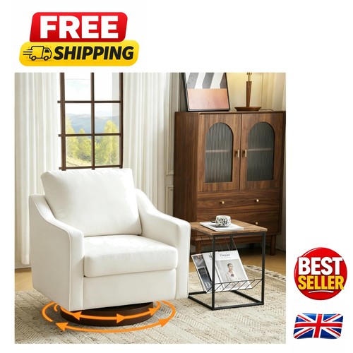 Mid century beige swivel - beige,