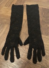 Black vintage lace - , long