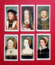 PLAYERS  SIX  1935 CIGARETTE CARDS  KINGS & QUEENS OF ENGLAND  19-20-21-22-23-24