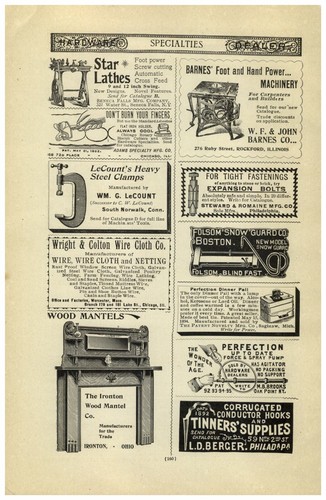 1896 paper barnes - 1896, ad