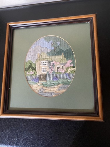 Framed tapestry rose cottage - framed,