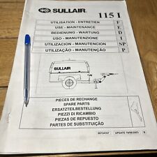 Maco Sullair 115 portable compressor manual * We Print 4 U * Maintenance & Parts