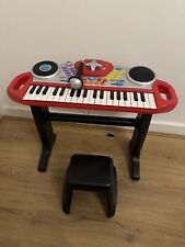 Big Steps Rockstar Kids Keyboard Toy with Microphone Red  