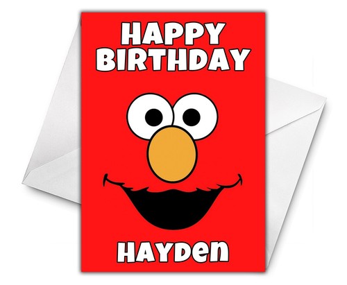 Elmo personalised birthday - elmo,