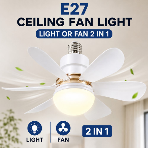 E27 led ceiling - fan, with