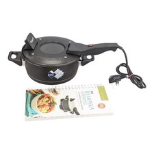 REMOSKA R21F 400W Electric Table Top Cooker 2L Non Stick Glass Lid Black - G25