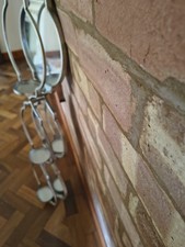 Retro 3 Diamond  Curved Shaped Mirror