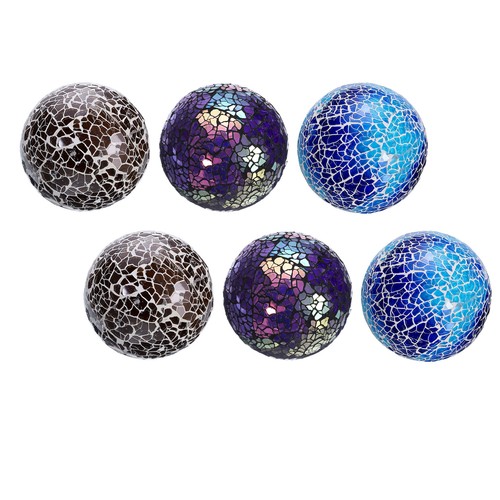 6pcs decorative glass balls - 6pcs,
