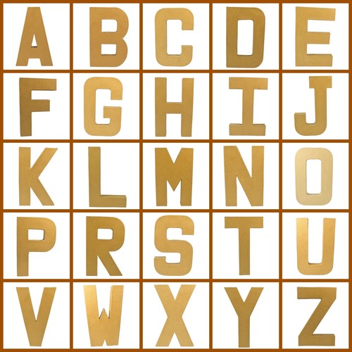 Paper mache letters large - letters,