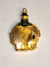 ELEPHANT PENDANT WAX PERFUME LOCKET EMPTY REVLON MOON DROPS