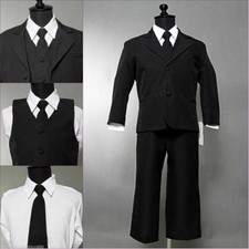 Boys Black formal suit, 5pc