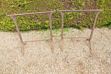 Antique Wrought Iron Tressels 1 pair nice looking