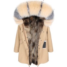 Women's Real Fur Collar Parka