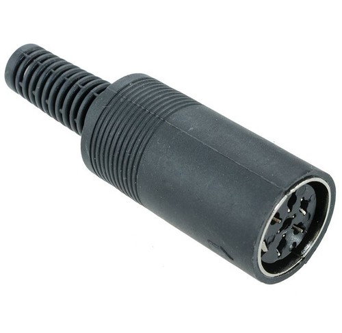 Male female din plug - male,