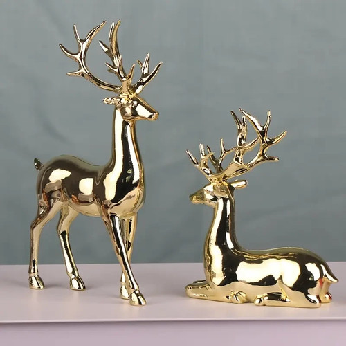 Plastic reindeer statues ideal - statues,