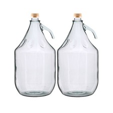 Winemaking 5L Glass Demijohn / Carboy + Screw Cap, Home Brewing, Beermaking