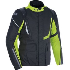 Oxford Motorbike Motorcycle Waterproof Montreal 4.0 Textile Jacket Black / Fluo