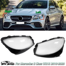 Pair Clear Headlight Lampshade